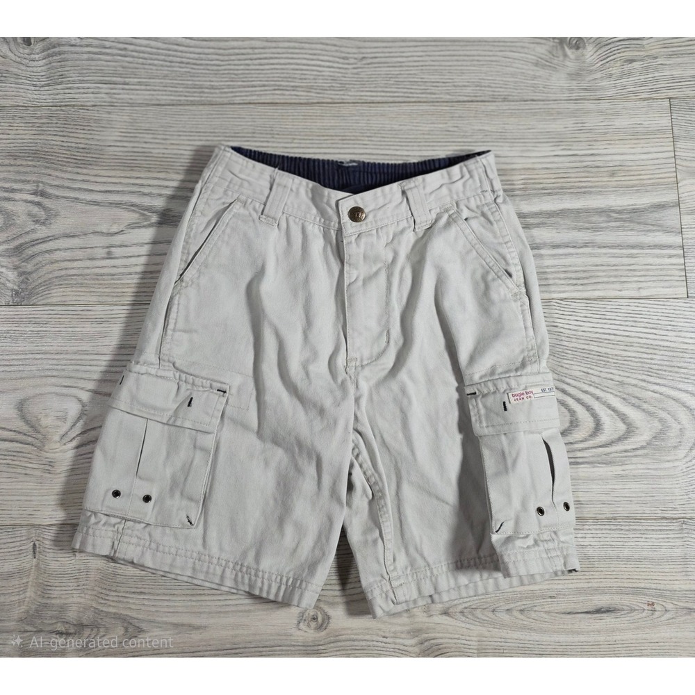 Vintage Bugle Boy Cargo Shorts - Light Tan - Boys Size 7